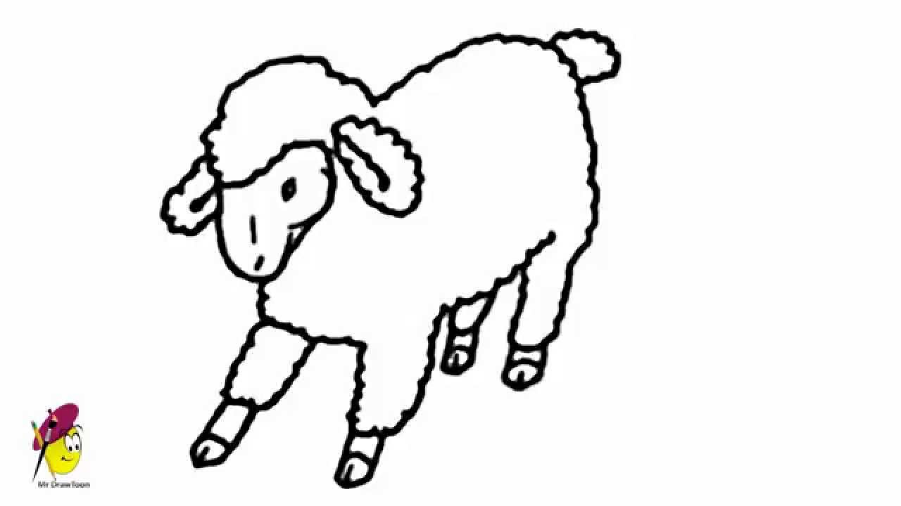 1280x720 Farm Sheep - Sheep Drawing Images