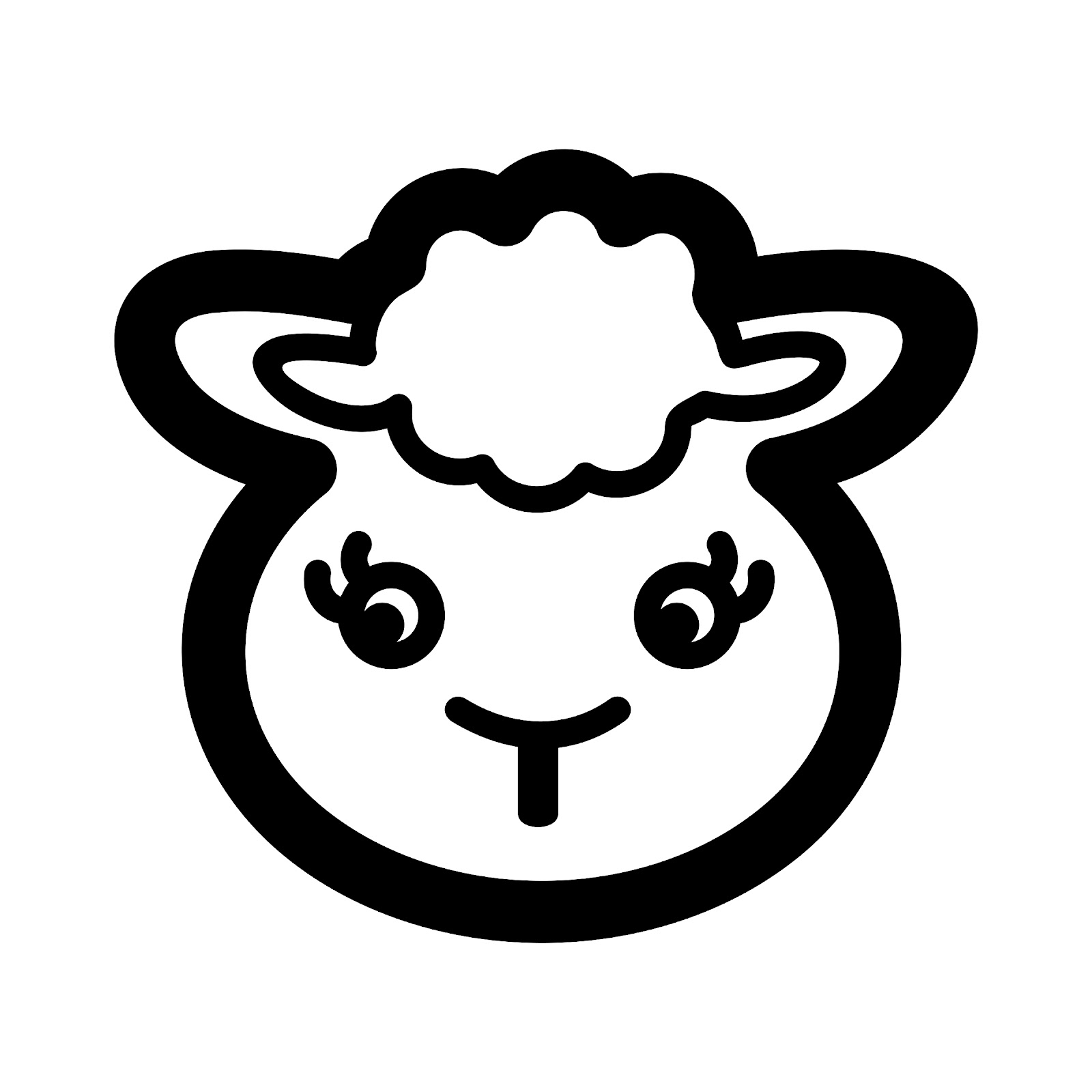 1600x1600 lamb face drawing sheep face drawing at getdrawings free - Sheep Face Drawing