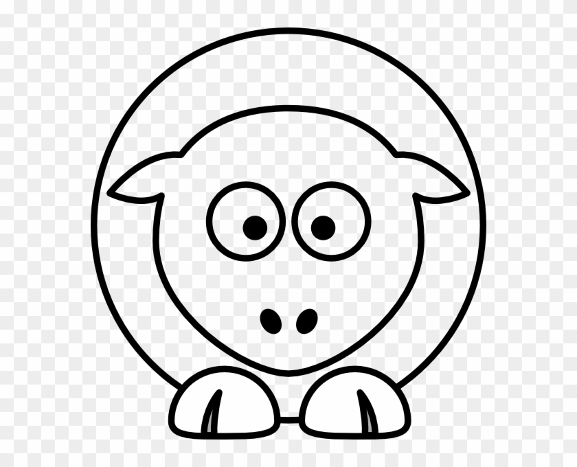 840x680 Sheep Outline Clip Art - Sheep Face Drawing
