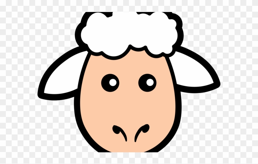 880x561 Lamb Clipart Market - Sheep Head Drawing
