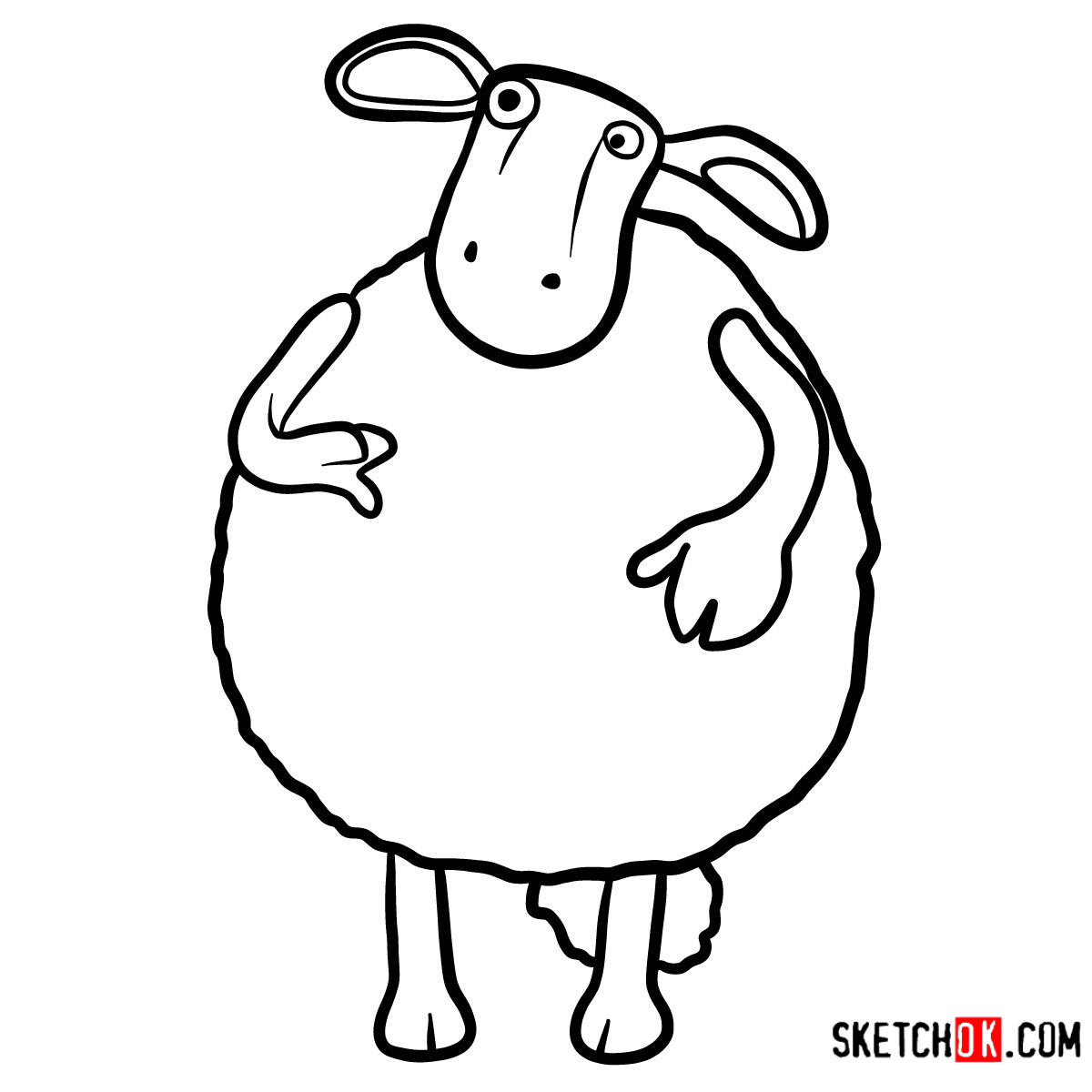1200x1200 How To Draw Nuts Shaun The Sheep - Sheep Images For Drawing
