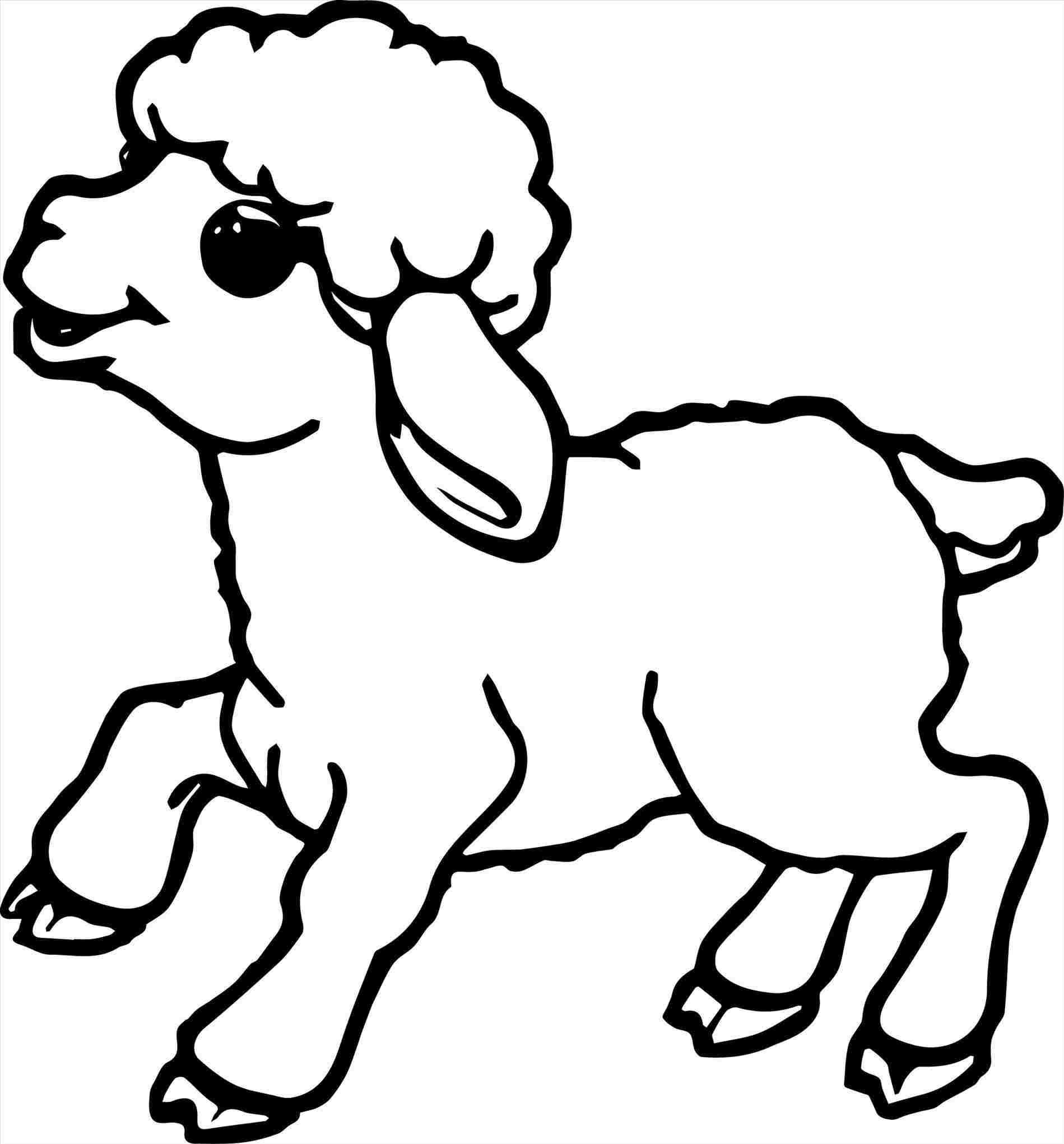 1899x2042 Sheep Drawing For Kids Sheep Cartoon Animals Coloring Pages - Sheep Images For Drawing