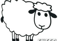 200x140 Sheep Clipart Black And White Lamb Outline Drawing - Sheep Outline Drawing