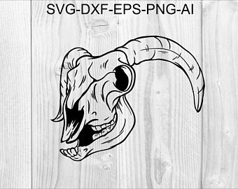 340x270 Sheep Skull Drawing Etsy - Sheep Skull Drawing