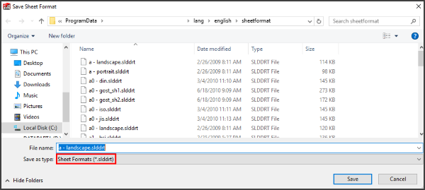 600x269 difference between sheet formats drawing templates solidworks - Sheet Drawing