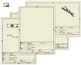 264x211 sheets and sheet formats inventor products autodesk knowledge - Sheet Drawing