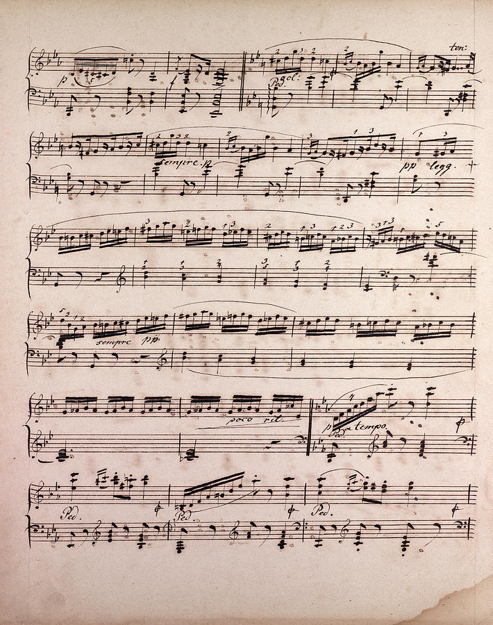 710x900 handwritten sheet music, music notes drawing - Sheet Music Drawing