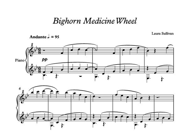 600x421 bighorn medicine wheel - Sheet Music Drawing