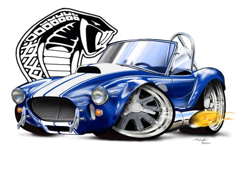 500x353 shelby cobra - Shelby Cobra Drawing