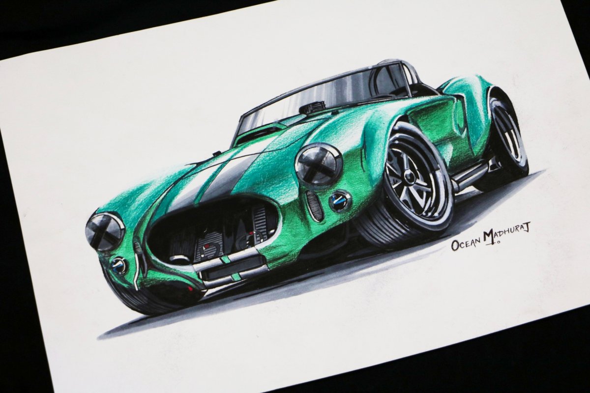 1200x800 shelby cobra artwork - Shelby Cobra Drawing