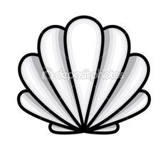 236x211 Seashell Drawing Lovely Zigzag Scallop Seashell Drawing Coloring - Shell Drawing Easy