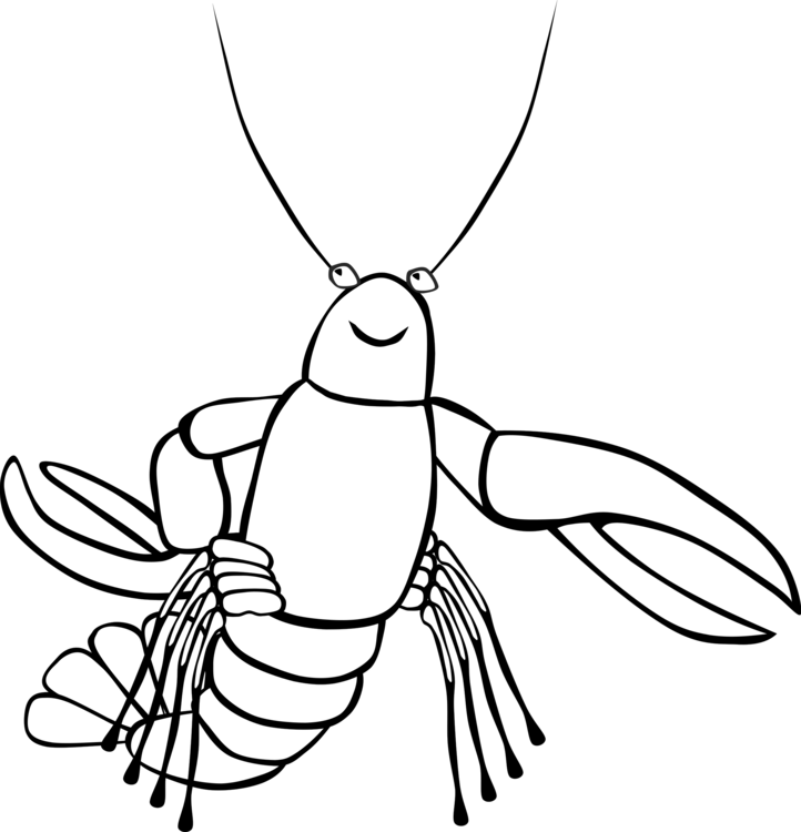 722x750 Crayfish Party Drawing Shellfish Download Cc0 - Shellfish Drawing