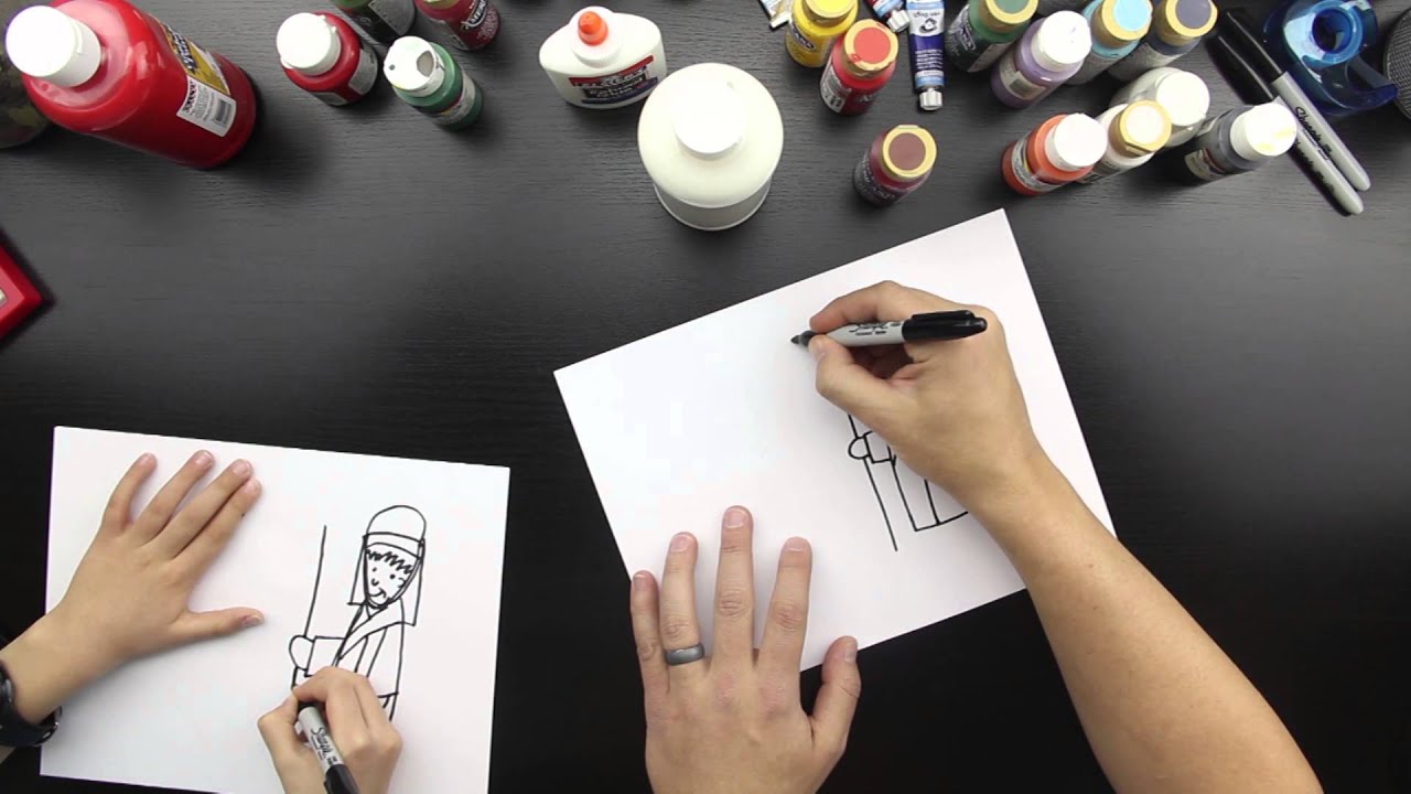 1280x720 How To Draw A Shepherd - Shepherd Drawing