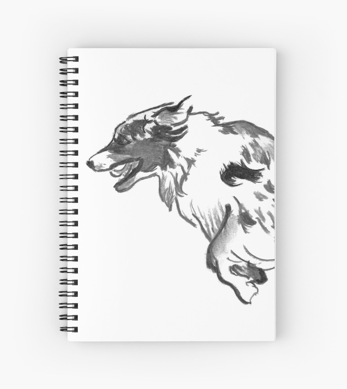 1171x1313 Australian Shepherd Drawing Spiral Notebooks - Shepherd Drawing