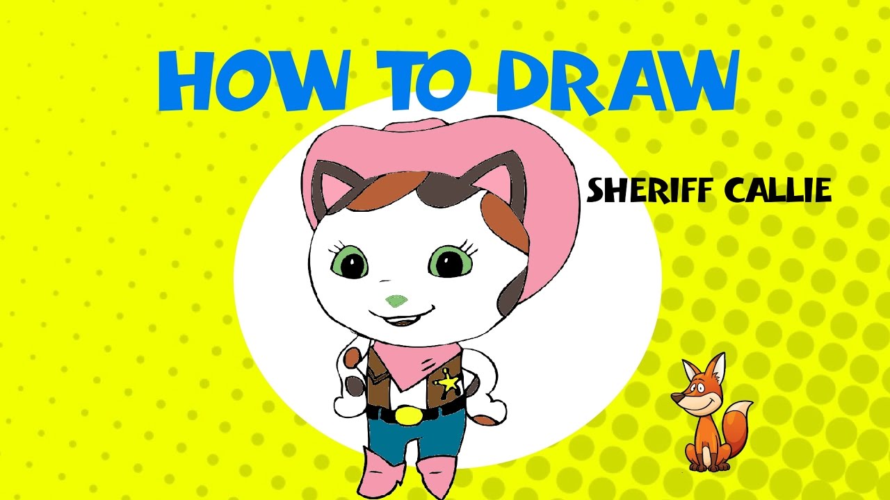 1280x720 how to draw sheriff callie - Sheriff Callie Drawing