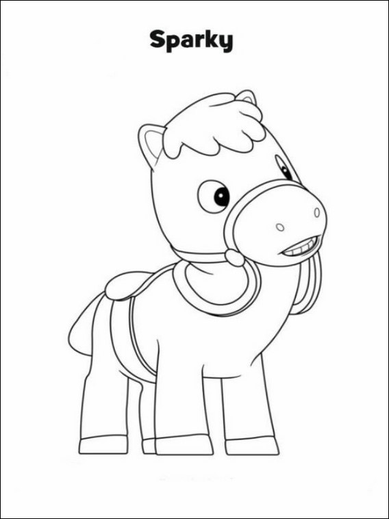 568x758 sheriff callie coloring - Sheriff Callie Drawing