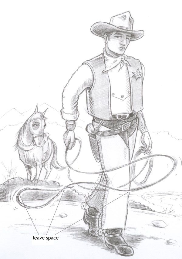 600x854 how to draw a sheriff drawing drawings, sketches - Sheriff Drawing