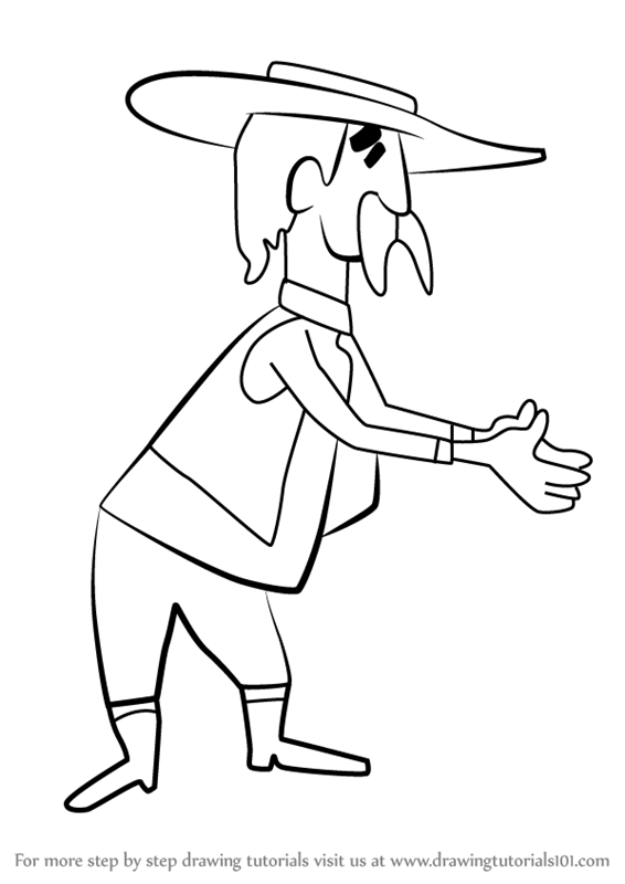 566x800 learn how to draw sheriff from deputy dawg - Sheriff Drawing