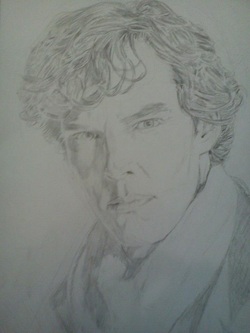 250x333 Sherlock Pencil Drawing - Sherlock Drawing