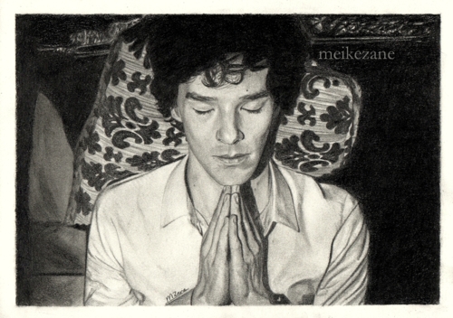 500x352 We're All Pretty Bizarre Sherlock Drawing Print Giveaway - Sherlock Drawing