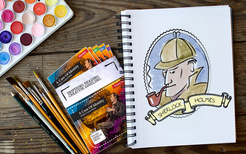 800x500 How To Draw A Sherlock Holmes Easy Doodle - Sherlock Holmes Drawing