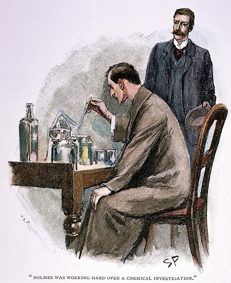 735x900 Sherlock Holmes Drawing - Sherlock Holmes Drawing
