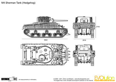 400x283 Sherman Tank - Sherman Tank Drawing