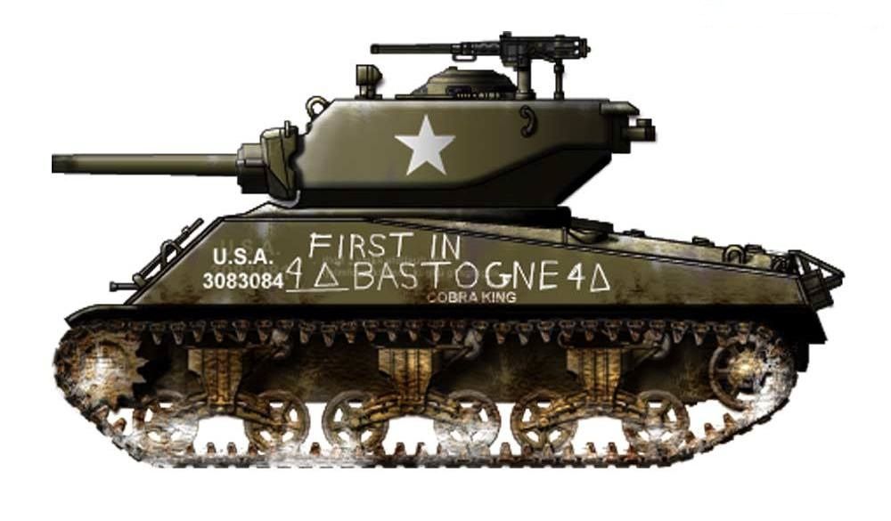 1000x585 Us - Sherman Tank Drawing