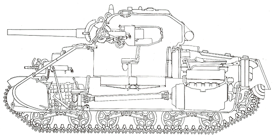 550x277 Tank Drawing Simple - Sherman Tank Drawing