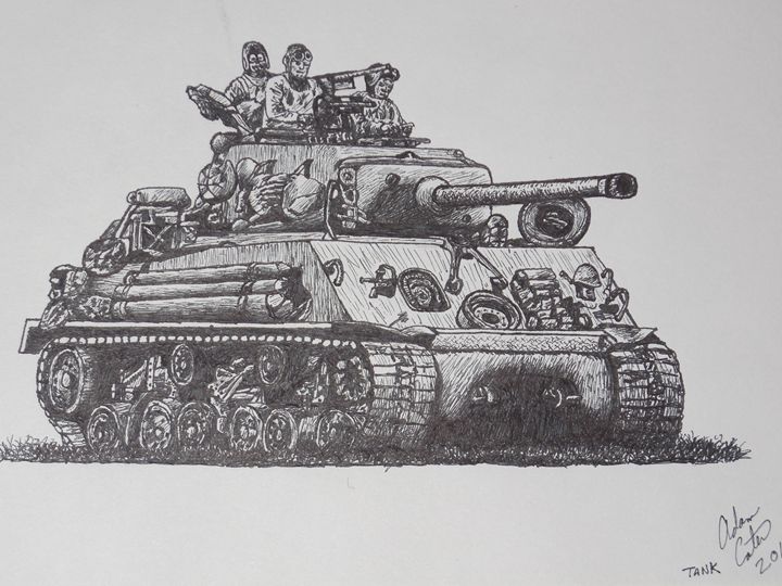 720x540 sherman tank crew - Sherman Tank Drawing