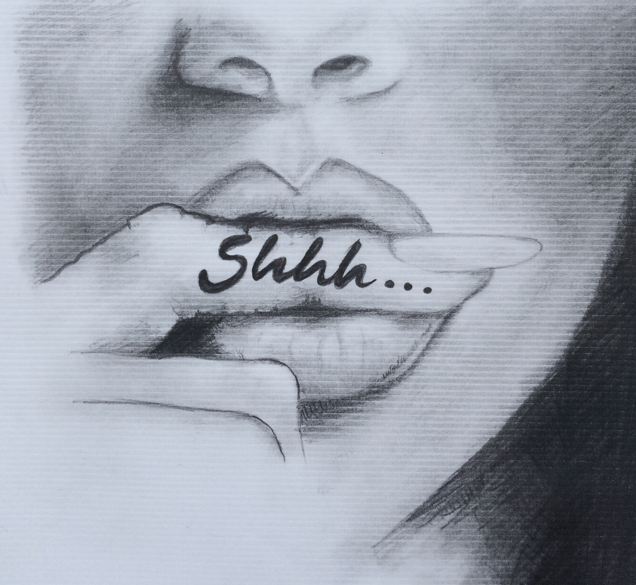 1280x1177 image about black and white in art of drawing - Shh Drawing