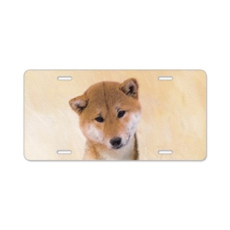 460x460 shiba inu drawing aluminum license plates - Shiba Inu Drawing