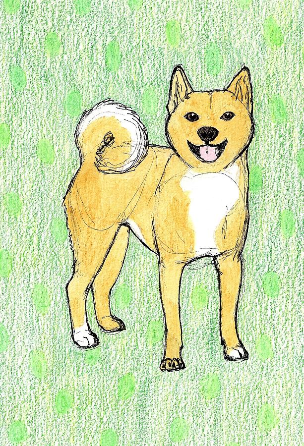 613x900 shiba inu drawing - Shiba Inu Drawing