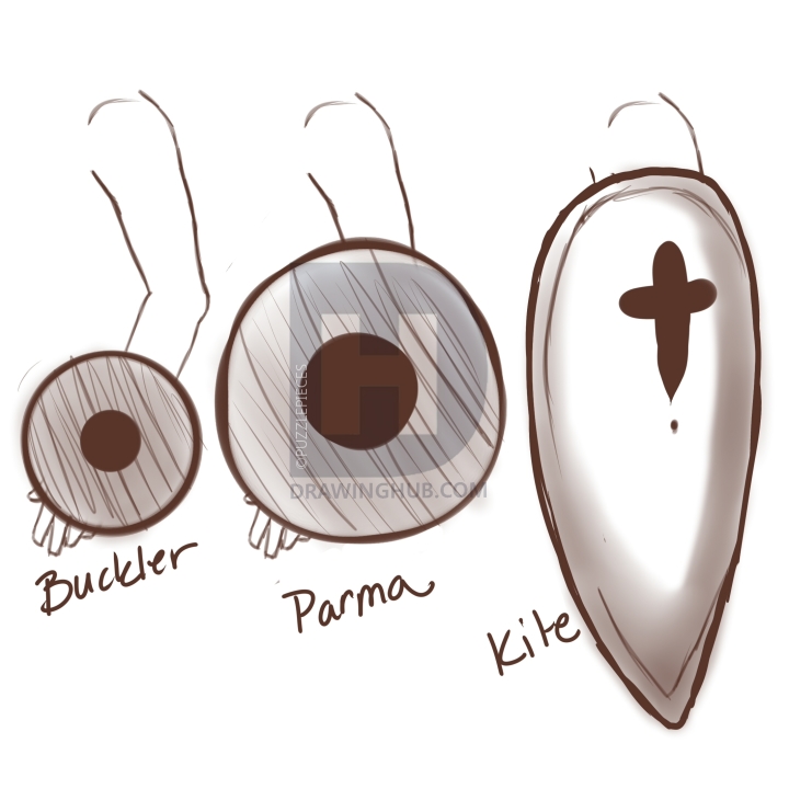 720x720 How To Draw Shields, Step - Shield Drawing