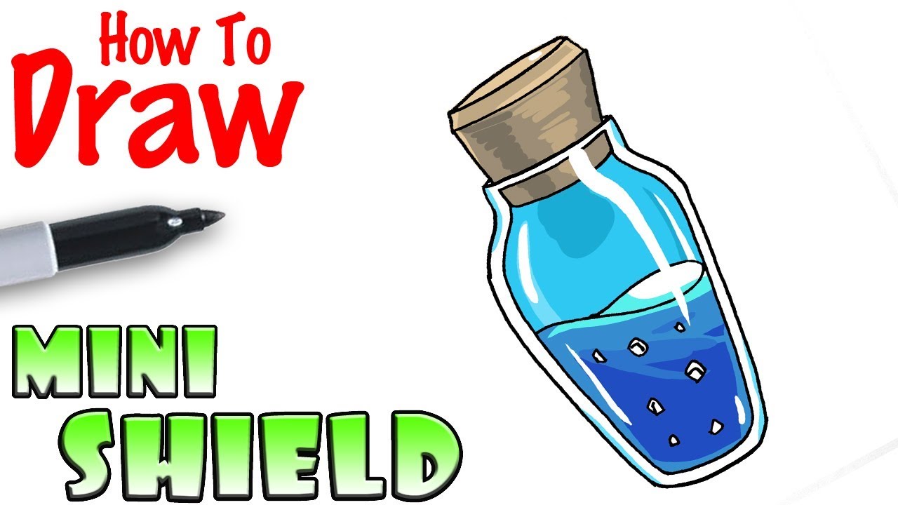 1280x720 how to draw the mini shield fortnite - Shield Drawing