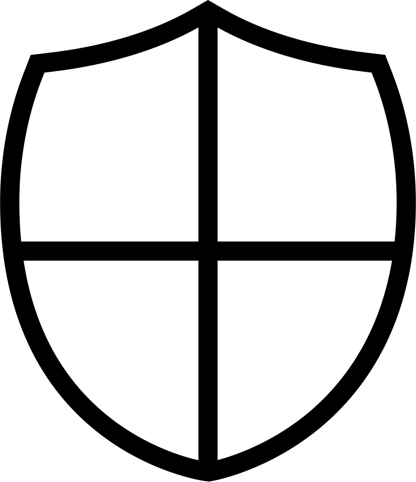846x981 Collection Of Free Shield Shape Download On Ui Ex - Shield Line Drawing
