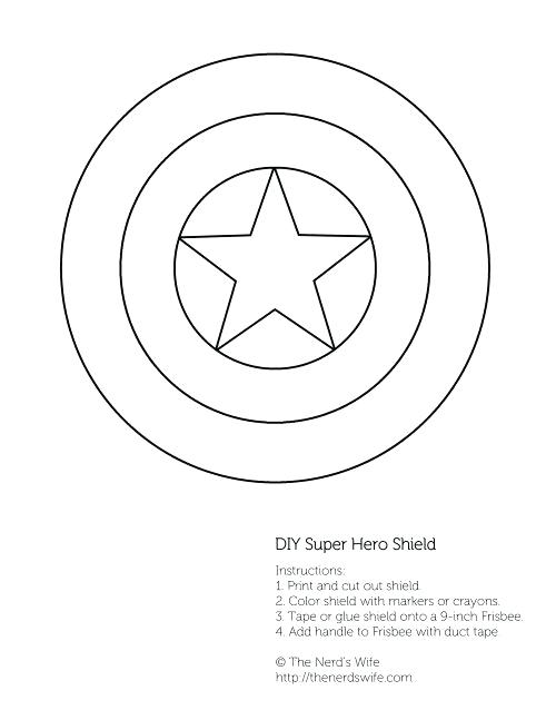 500x647 Star Color Page - Shield Line Drawing