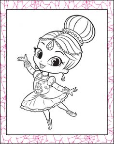 printable coloring pages leah shimmer and shine