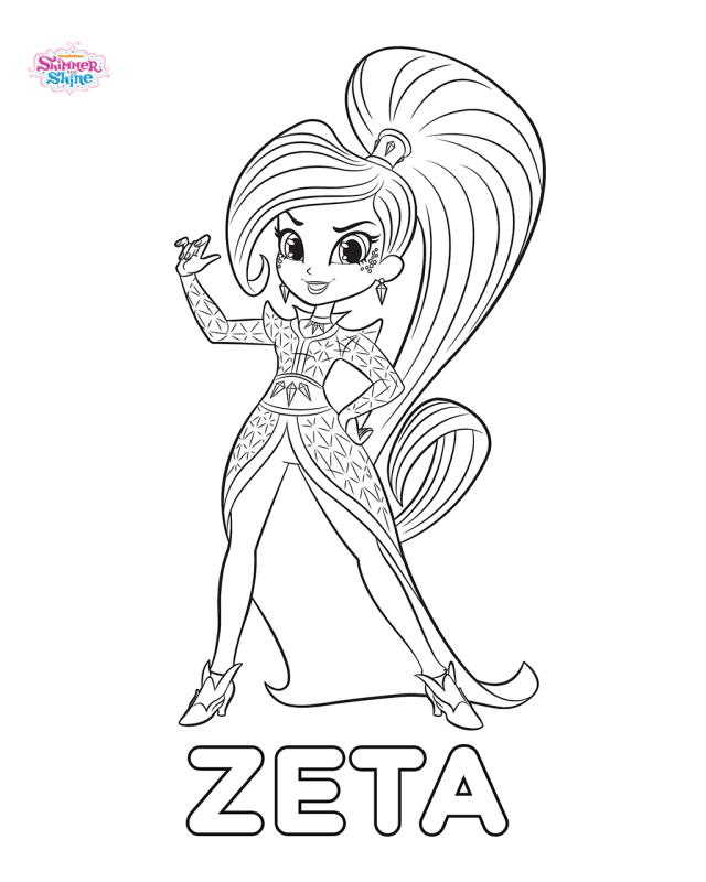 640x800 shimmer and shine coloring pages birthdays cute coloring pages - Shimmer And Shine Drawing