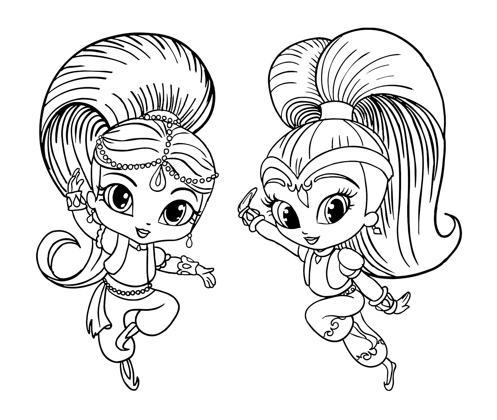 Shimmer And Shine Drawing at PaintingValley.com | Explore collection of