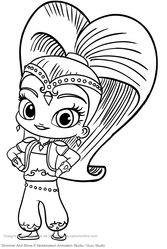 Shimmer And Shine Drawing Pictures ~ Shine Colorear Dibujosparacolorear