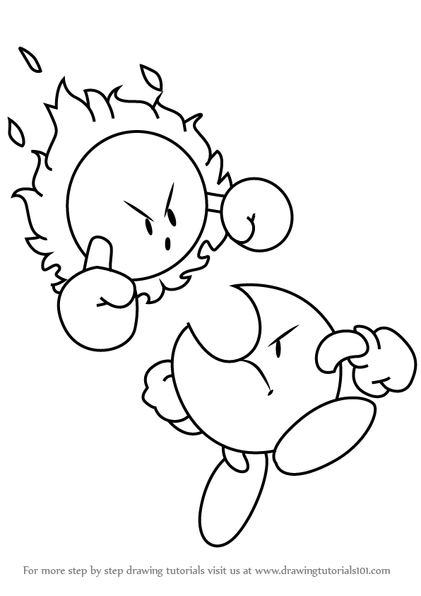 596x843 learn how to draw mr shine and mr bright from kirby - Shine Drawing