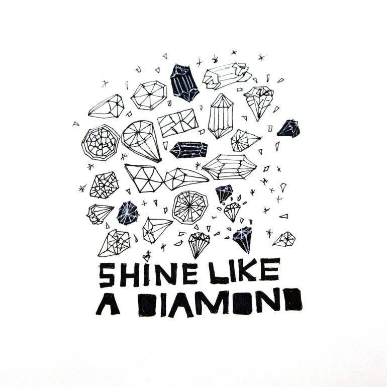 770x770 shine like a diamond drawing - Shine Drawing