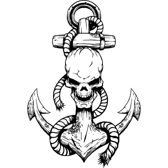 570x570 Anchor Logo - Ship Anchor Drawing