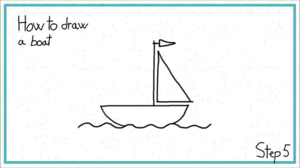 1011x569 How Ship Drawing Easy For Kids To Draw A Boat - Ship Drawing Easy