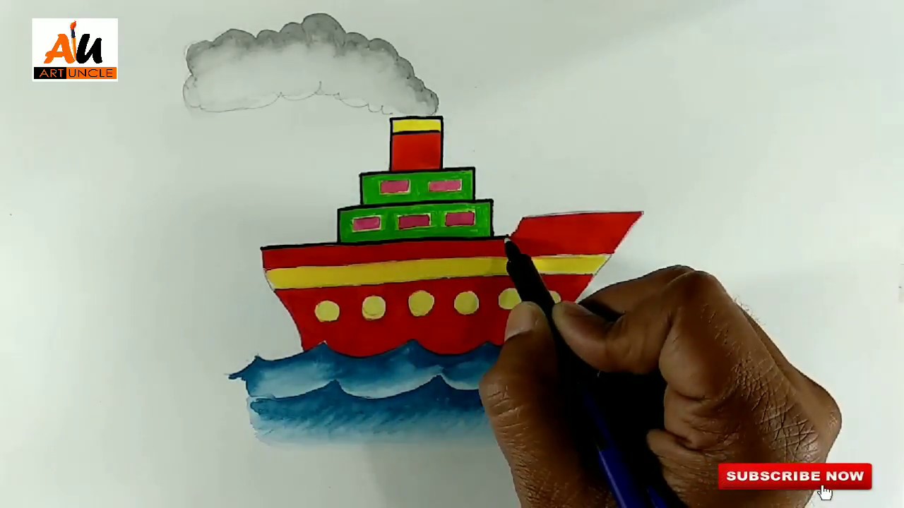 1280x720 ship drawing for kids easy ship drawing for kids ship drawing - Ship Drawing For Kids
