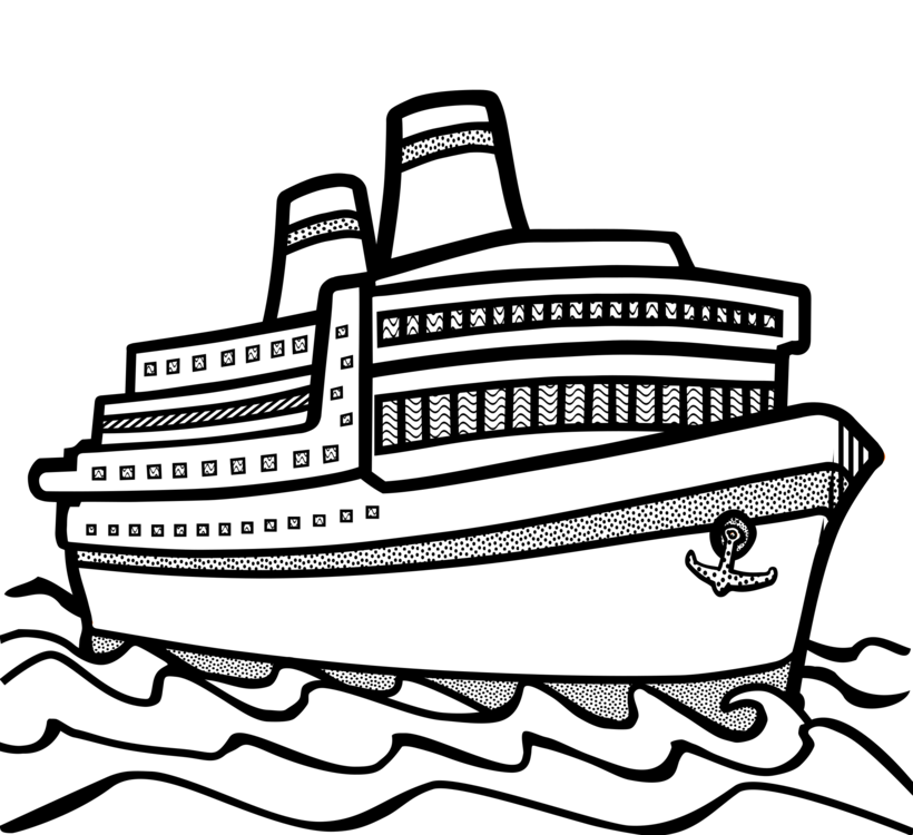 820x750 Cruise Ship Boat Watercraft Drawing Cc0 - Ship Drawing Images