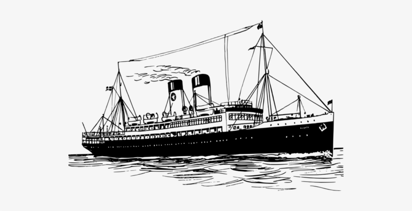 820x420 Steamboat Eastern Steamship Drawing - Ship Drawing Images