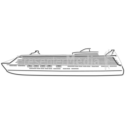 400x400 Cruise Ship Outline Drawing - Ship Drawing Images