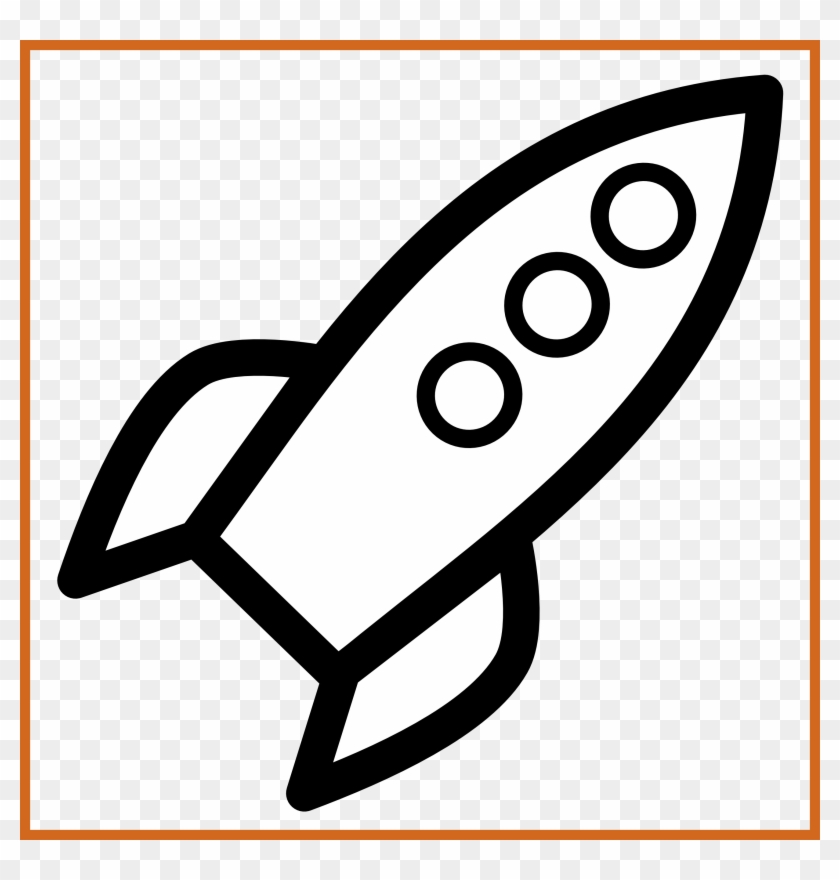840x880 Awesome Rocket Icon Black White Line Art Scalable Vector - Ship Drawing Simple